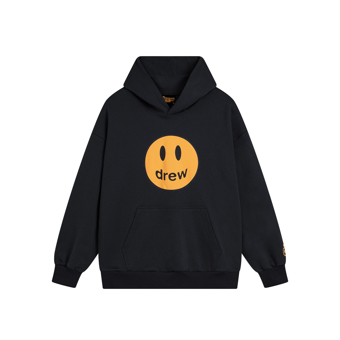 Drew House Smiley Face Series Mascot Navy Smiley Face Hooded Fleece Sweatshirt Winter Unisex Navy Blue