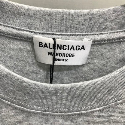 BALENCIAGA MEN’S POLITICAL CAMPAIGN T-SHIRT LARGE FIT IN GREY – BAS021