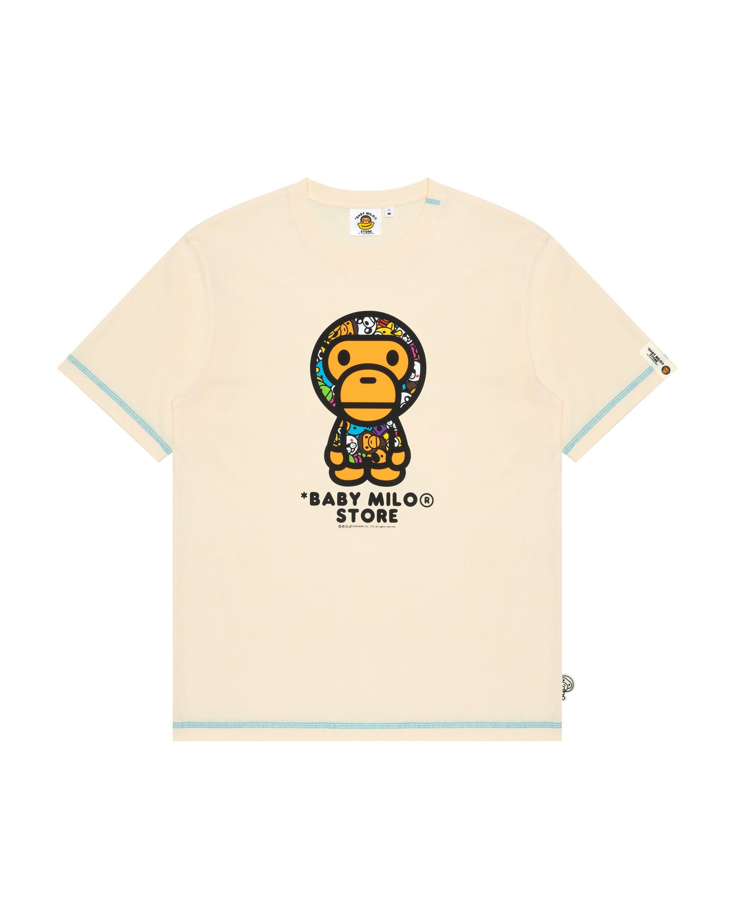 A Bathing Ape Baby Milo tee In Beige