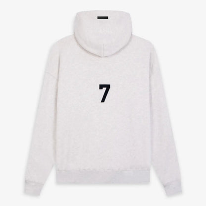 FOG FEAR OF GOD Season 7 main line flocked ABC letter hoodie casual loose sweatshirt gray