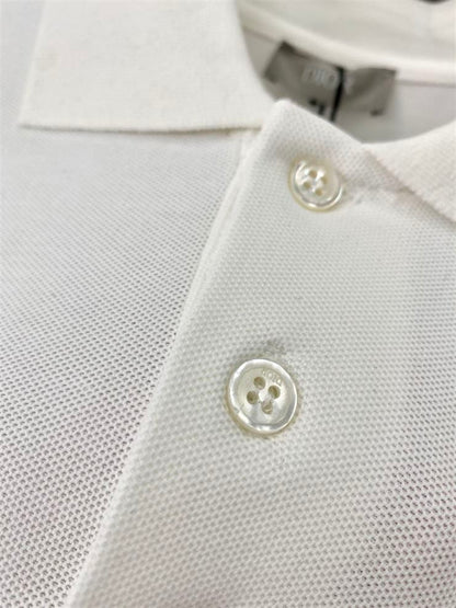 ‘CHRISTIAN DIOR ATELIER’ POLO SHIRT WHITE COTTON PIQUÉ – DOT019