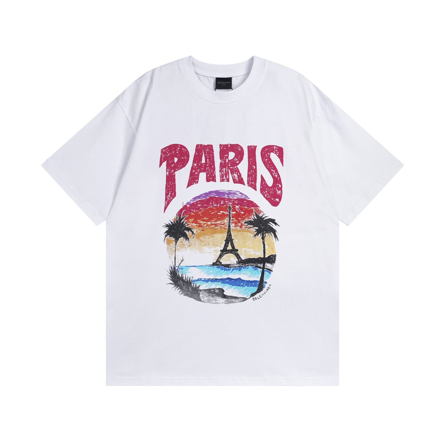 Balenciga logo tee BL23218 white