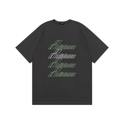WE11DONE Barrage Classic Tee In Grey