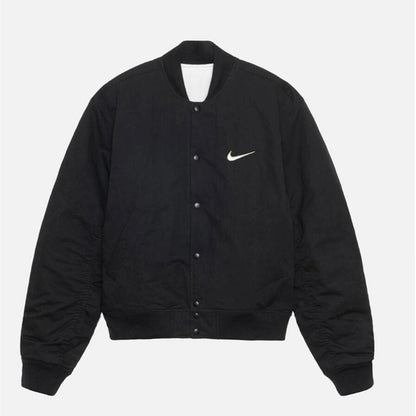 STUSSY ×NIKE BASEBALL JACKET BLACK
