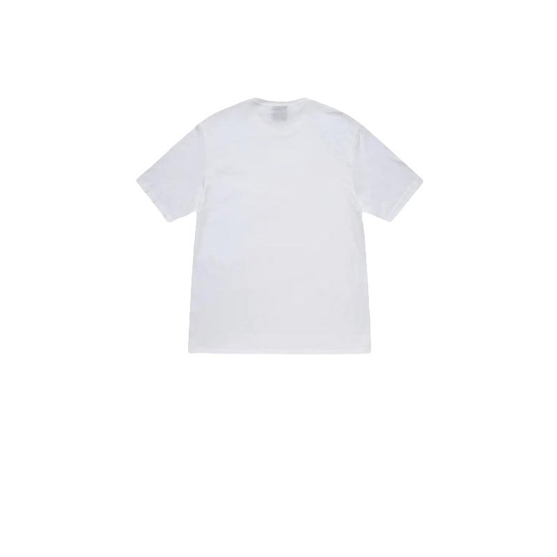 STUSSY LADYBUG PRINT TEE WHITE