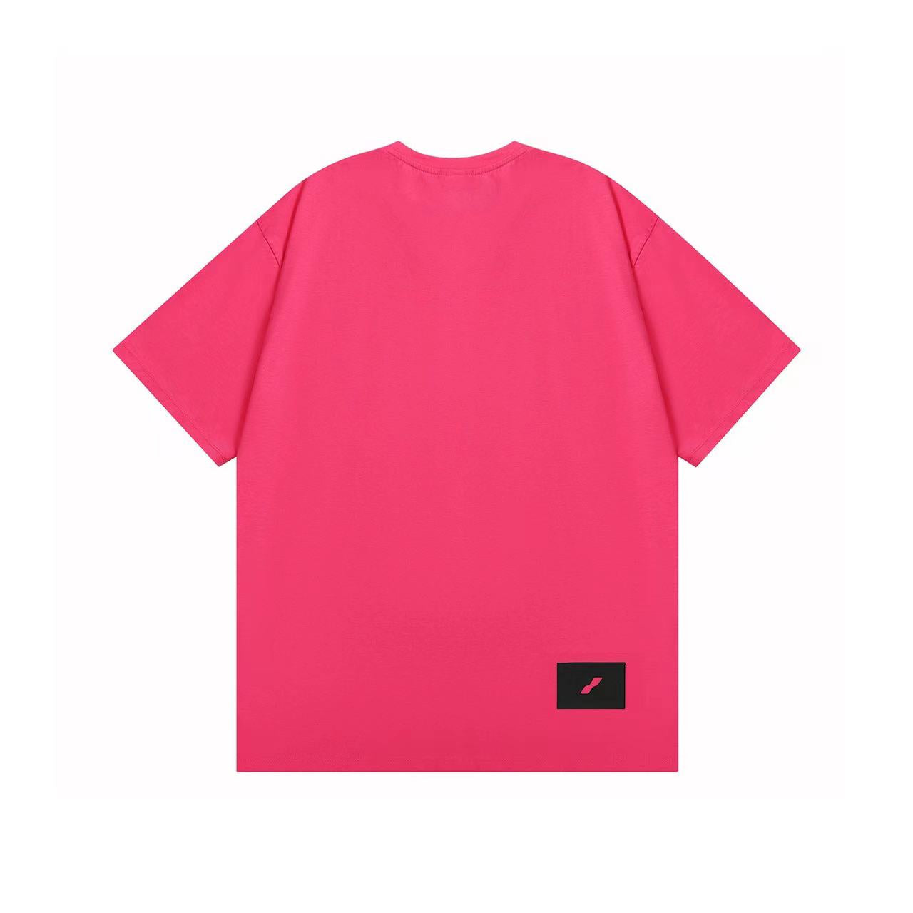 WE11DONE Track Logo Tee Rose Red