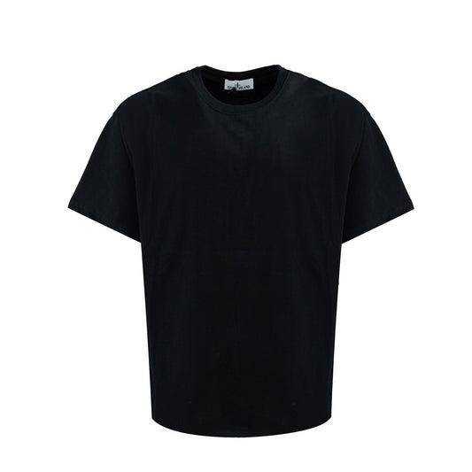 Stone Island Logo Tee With ArmbandIn Black