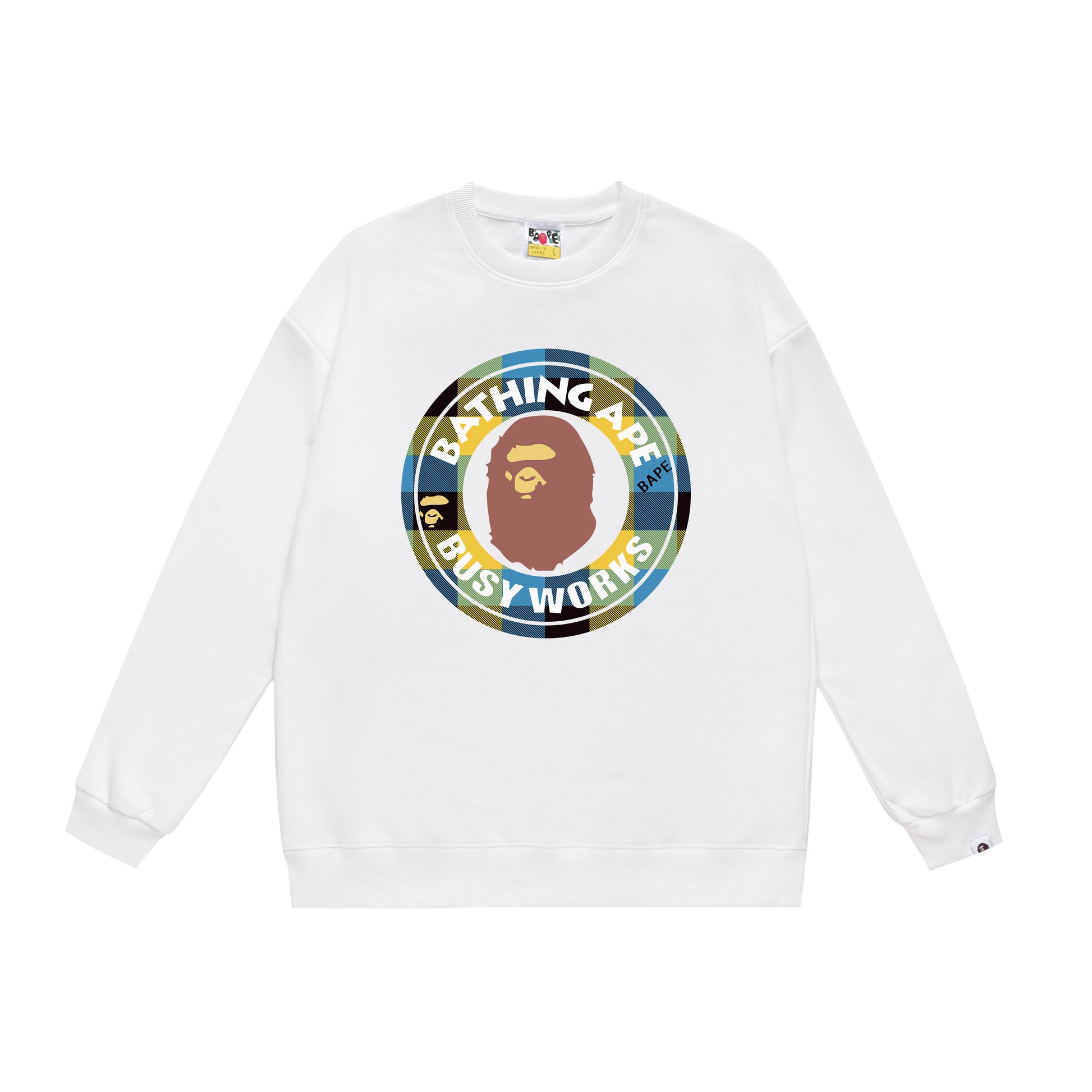 A Bathing Ape Seal Logo Print Hoodie White