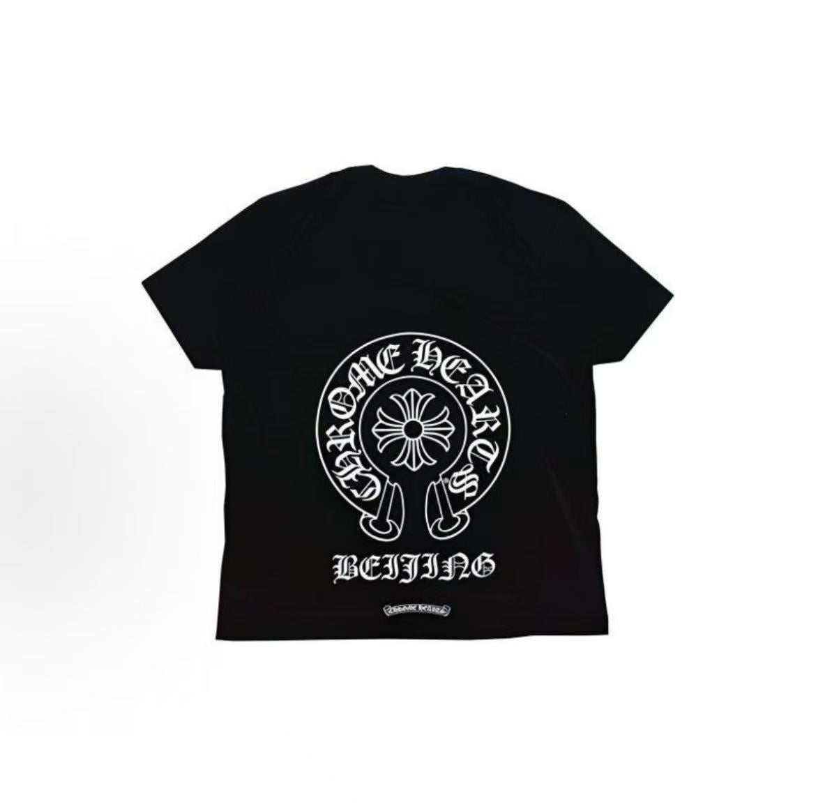 Chrome Hearts Beijing Urban Limited Series Horse Hoof Print Short-Sleeved T-Shirt (For Both Men and Women) - White