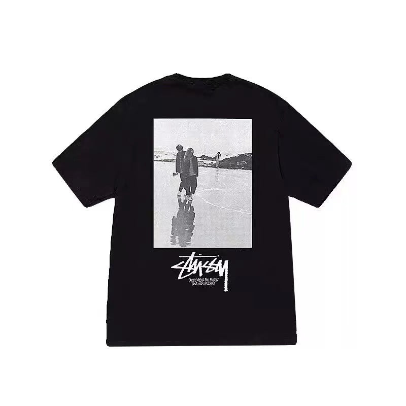 STUSSY LOW TIDE TEE BLACK