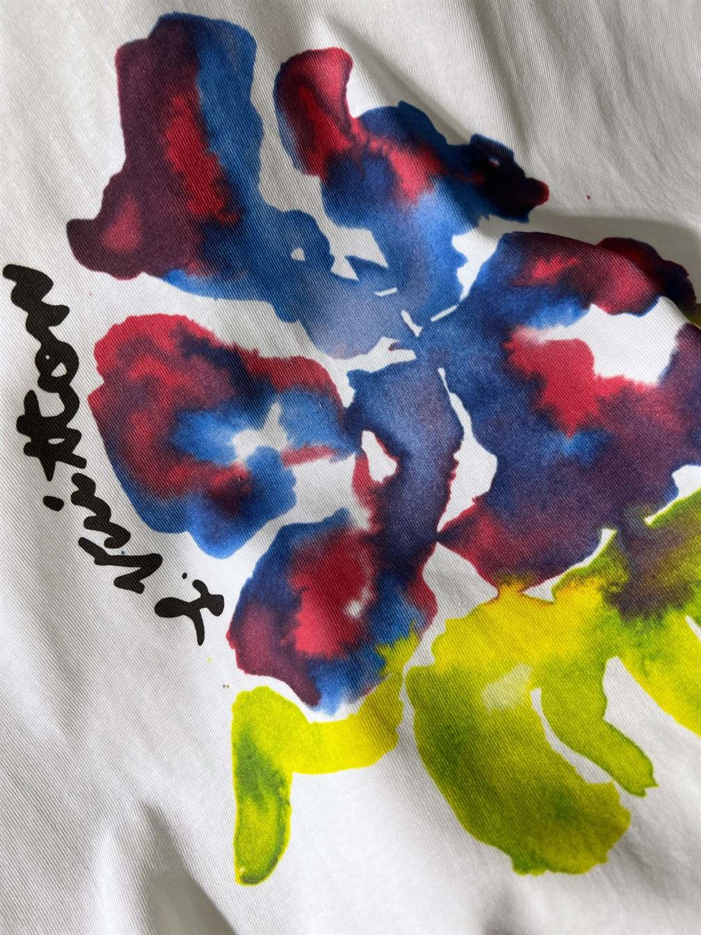LOUIS VUITTON PRINTED FLOWER DROP SHOULDERS TEE – LVTS008