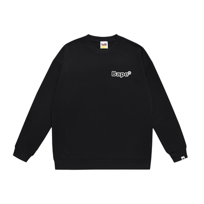 A Bathing Ape Graffiti Logo Print Hoodie Black