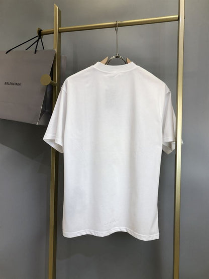 BALENCIAGA MEN’S THE SIMPSONS TM &  20TH TELEVISION T-SHIRT OVERSIZED IN WHITE – BAS005