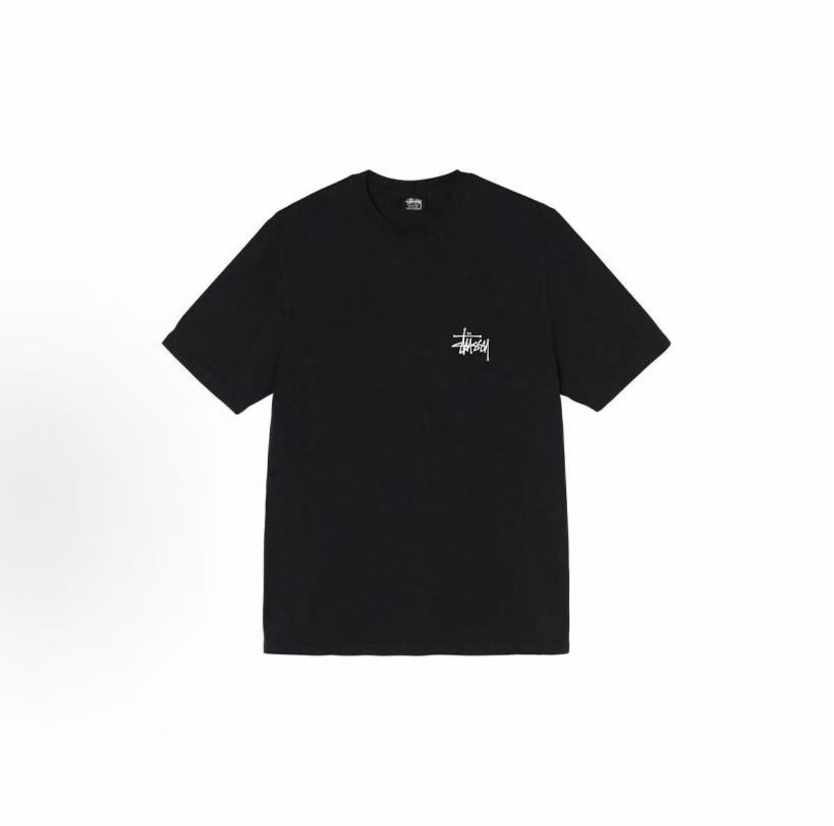 Stussy Life Is A Gamble Pigment Dyed Tee - Letter Print Round-neck Short-Sleeve American Retro T-Shirt (For Both Men and Women)