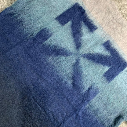 Off-White gradient arrow mohair hoodie