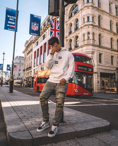 Supreme ×CDG Box Logo Hoodie White