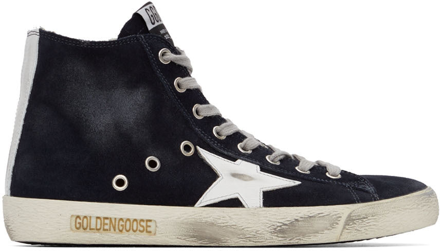 GOLDEN GOOSE حذاء سنيكرز فرنسي أسود