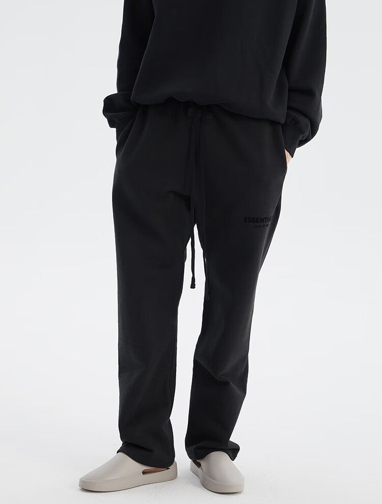 FEAR OF GOD ESSENTIALS Multi-stitch small label flocked straight trousers
