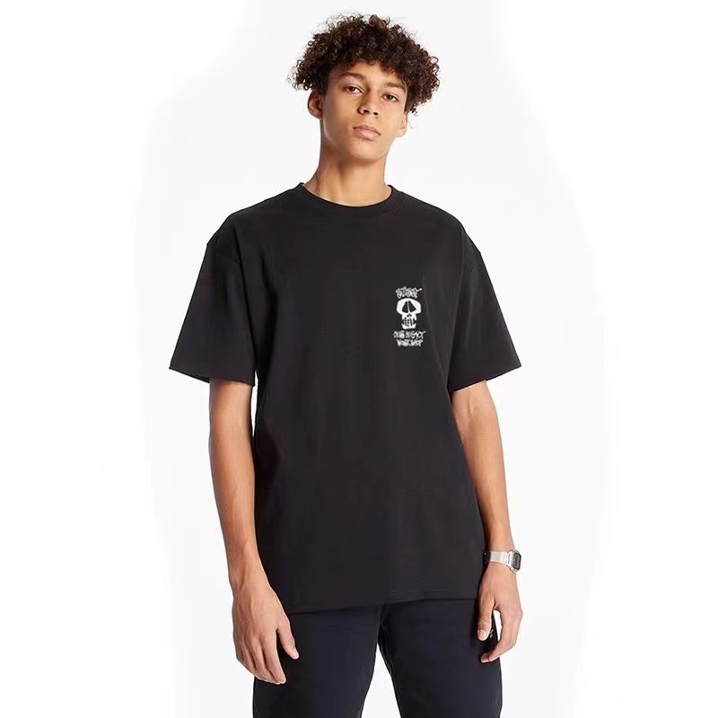 STUSSY SURFING SKULL TEE BLACK