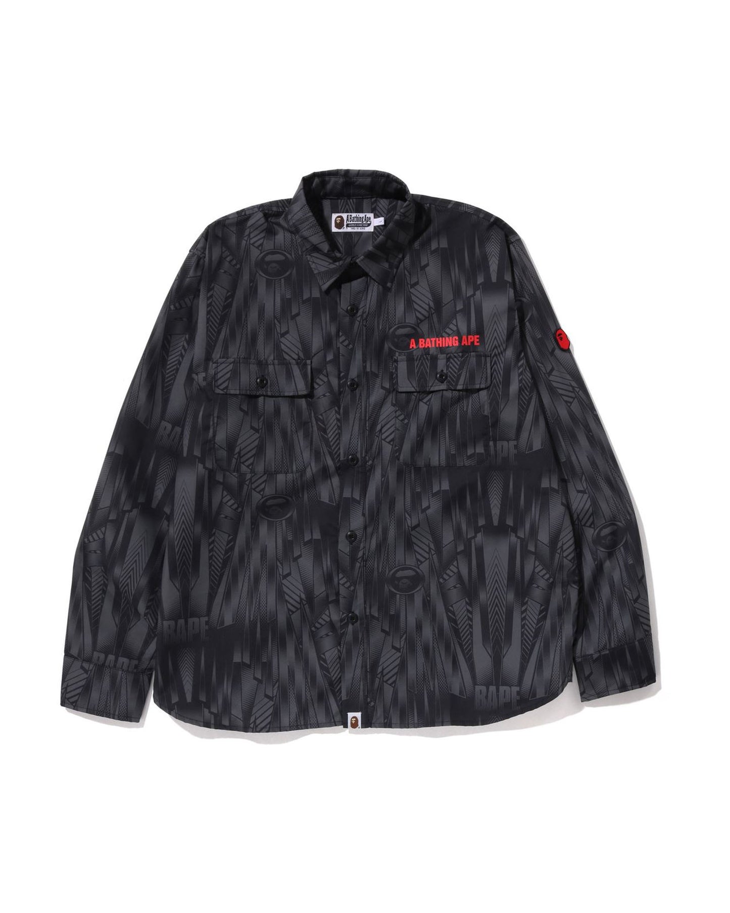 A Bathing Ape Speed Racer Relaxed Fit Shirt In Black