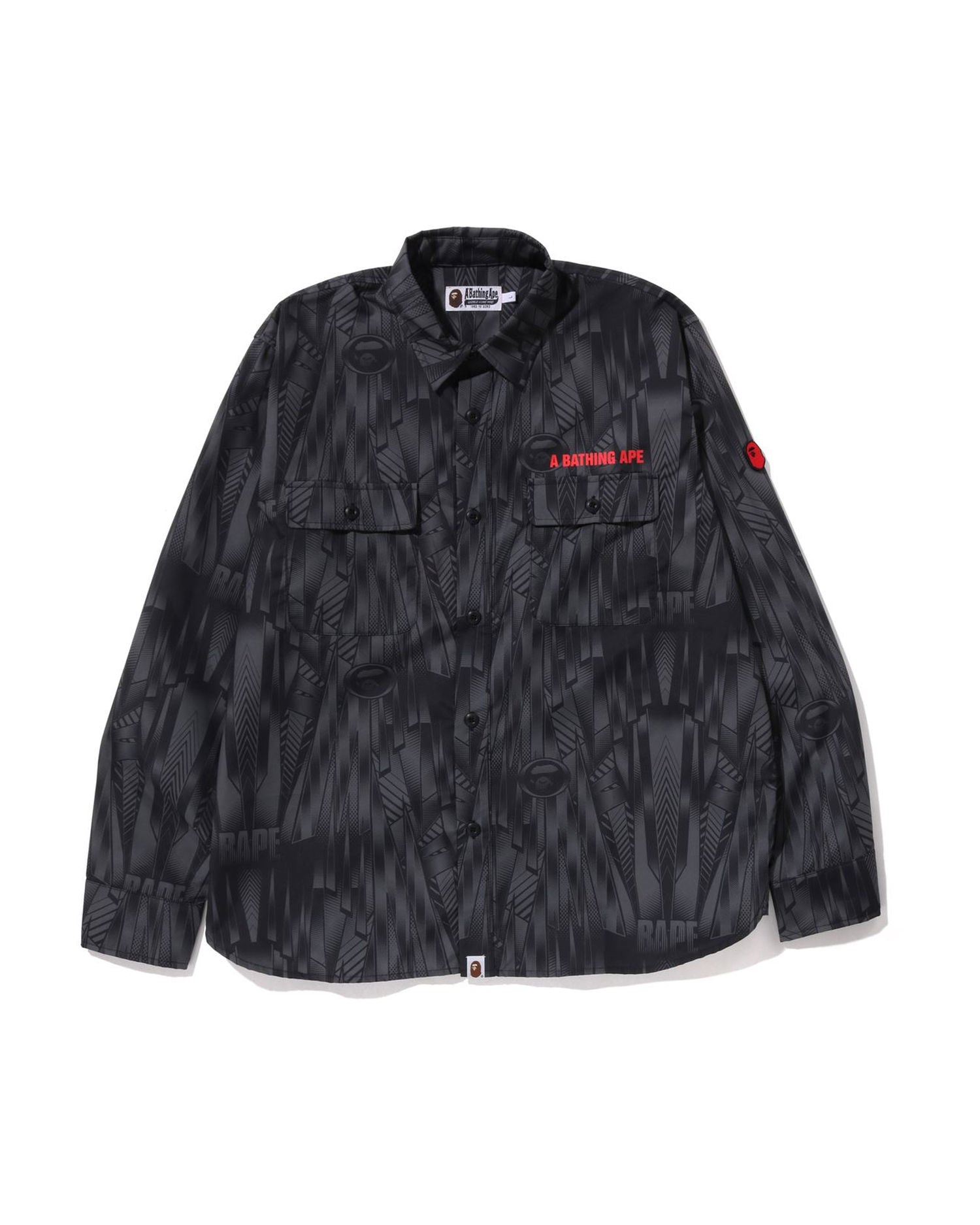 A Bathing Ape Speed Racer Relaxed Fit Shirt In Black