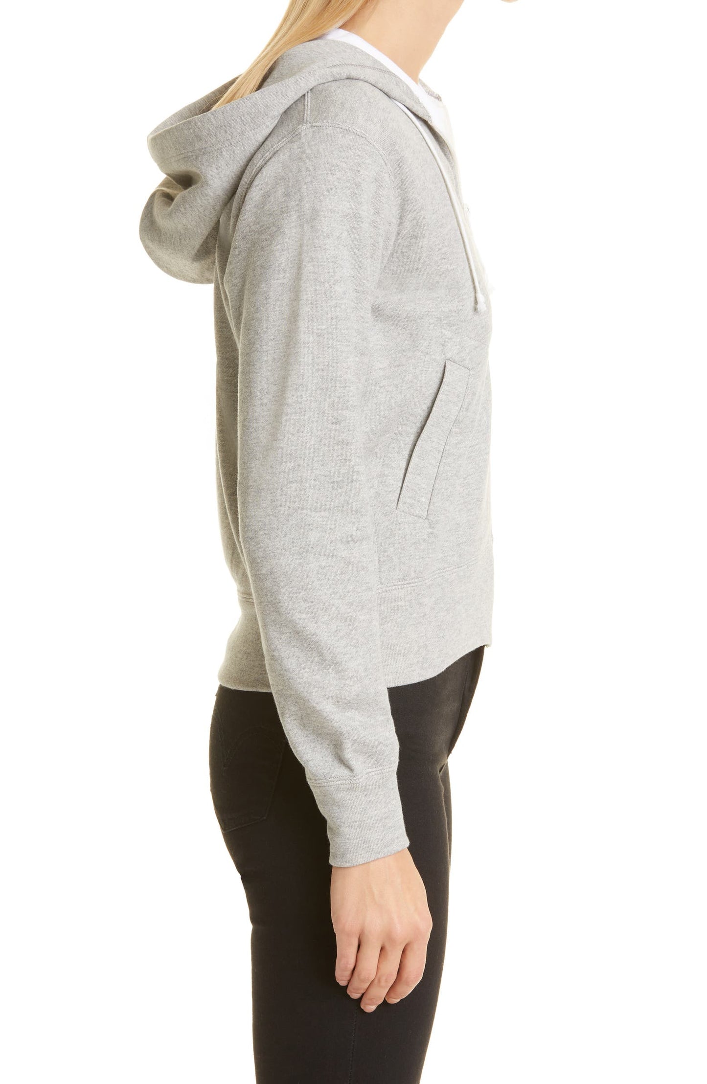 Heart Graphic Zip Hoodie