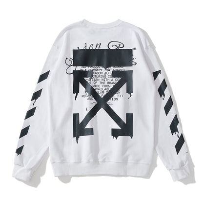 Off-White water droplets print hoodie white