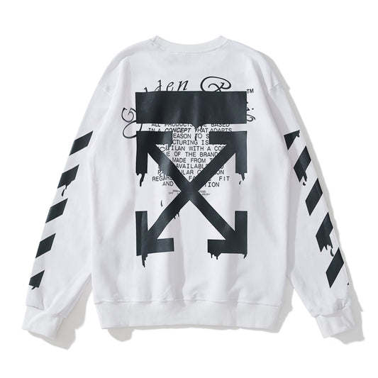 Off-White water droplets print hoodie white