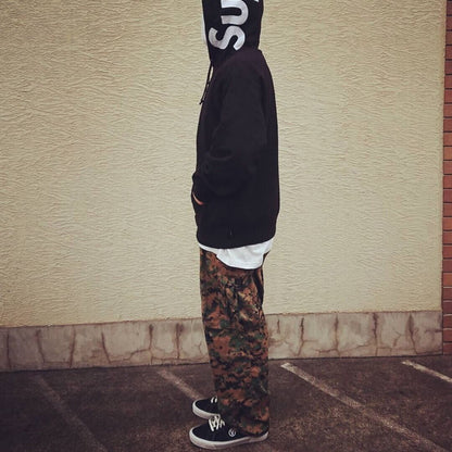 Supreme Contrast Hoodie Black
