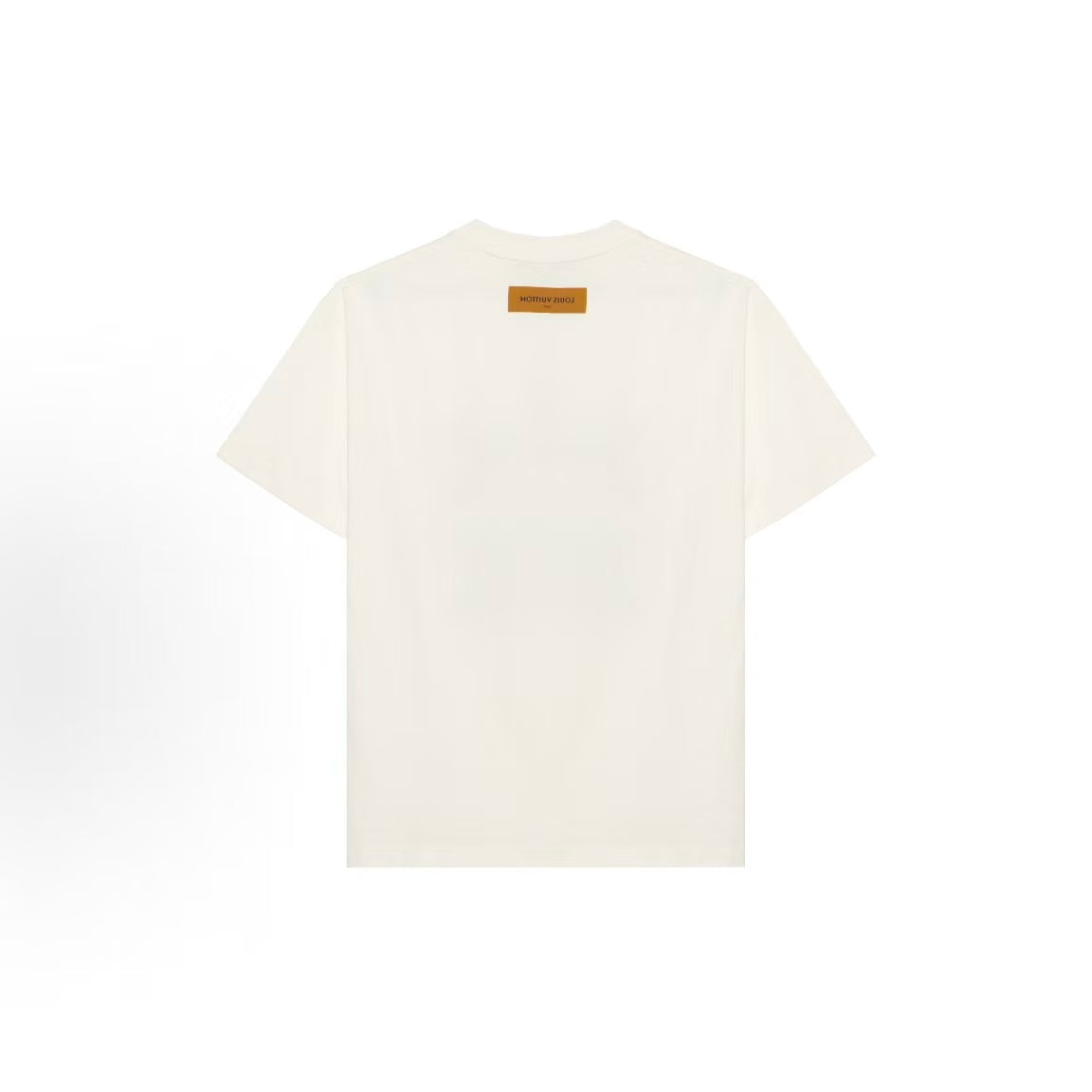 LOUIS VUITTON FW23 Logo Animal Print Round-neck Short-sleeved T-shirt for Men - White