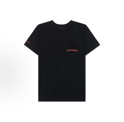 Chrome Hearts SS23 Letter-Printed Casual Short-Sleeved T-Shirt for Men - Black
