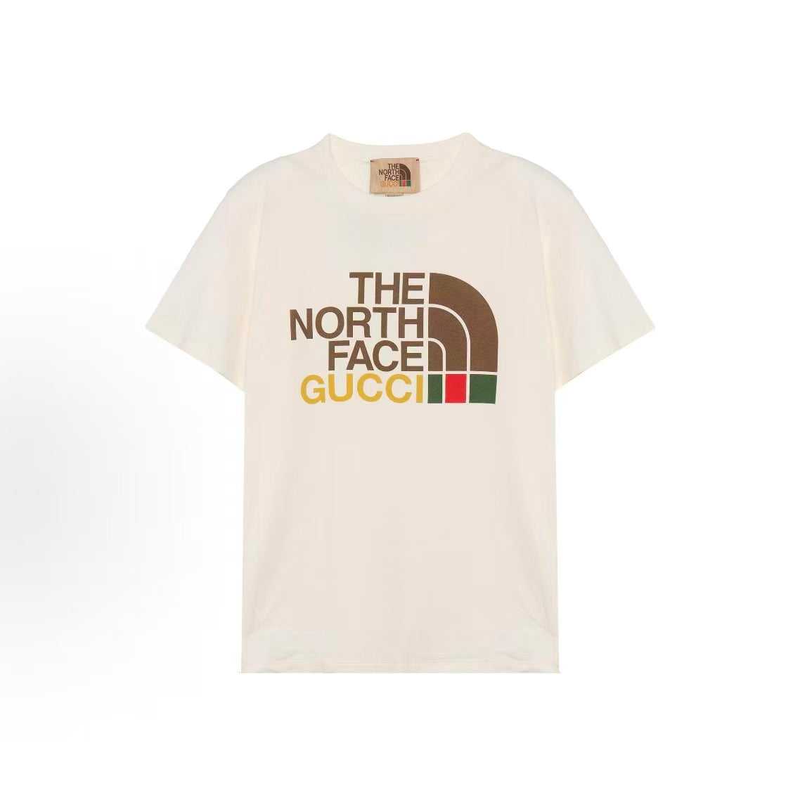 GUCCI x THE NORTH FACE Logo Letter Print Round-neck Casual Short-Sleeved Sleeveless T-shirt for Women - White