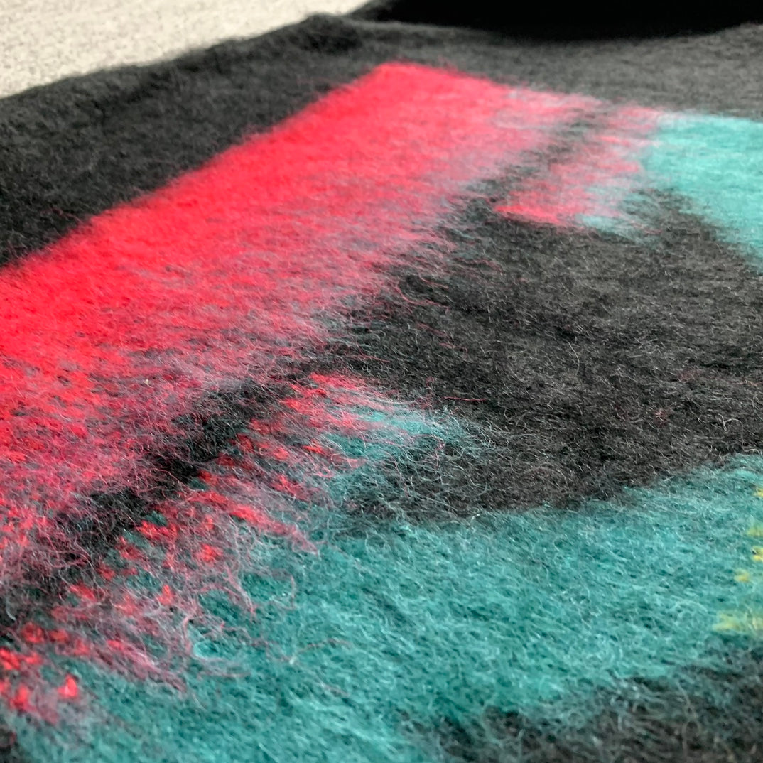 Off-White gradient arrow mohair hoodie