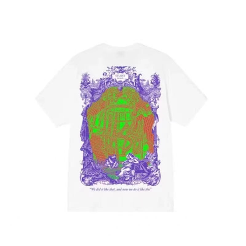 STUSSY WORLD TEE WHITE