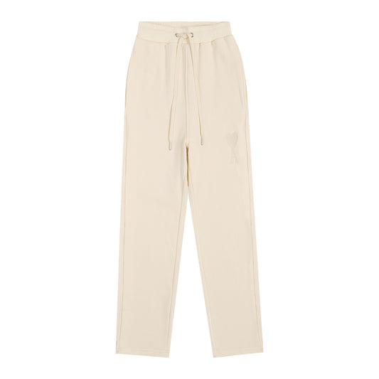 AMI Solid Color Trousers Cream