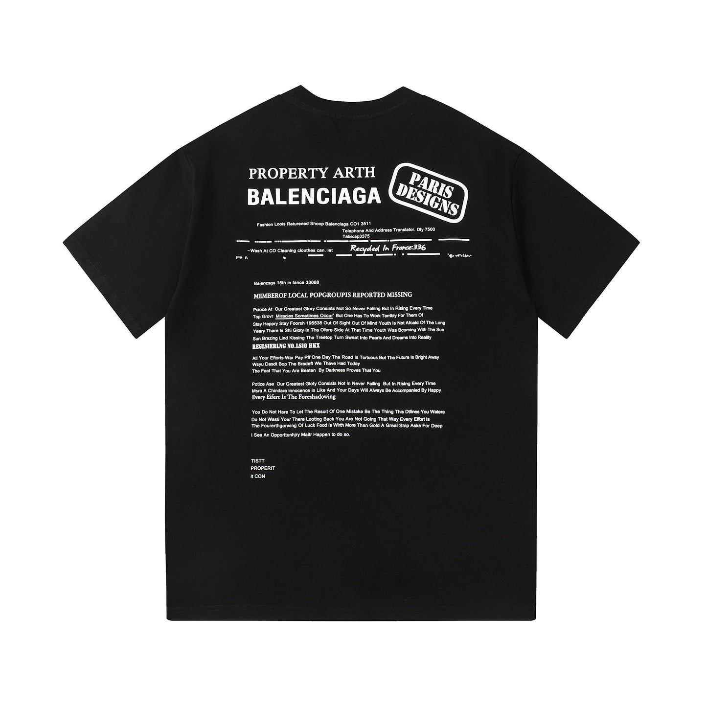 Balenciga logo tee XC2530 black