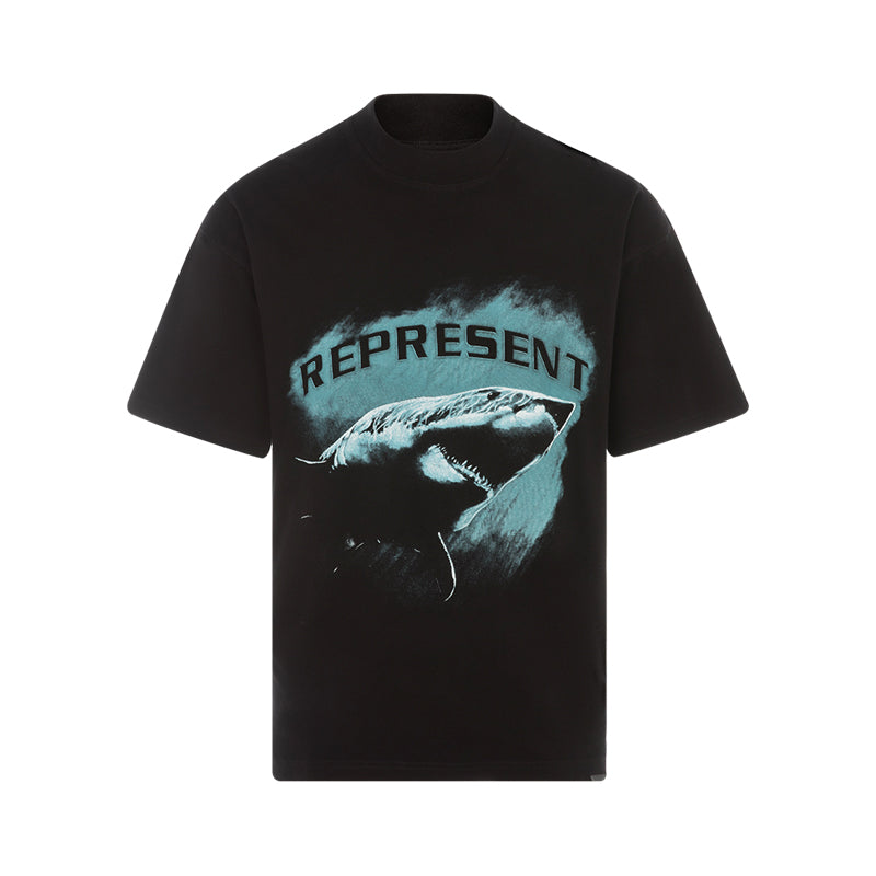 REPRESENT  SHARK JET BLACK TEE