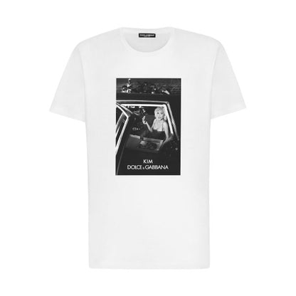 DOLCE & GABBANA CIAO KIM PIZZA-PRINT T-SHIRT – DT014