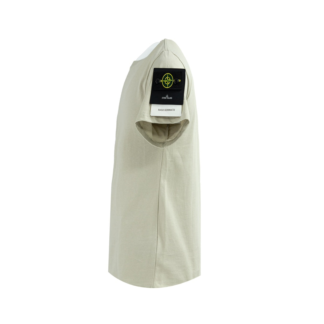 Stone Island Logo Tee With ArmbandIn Green