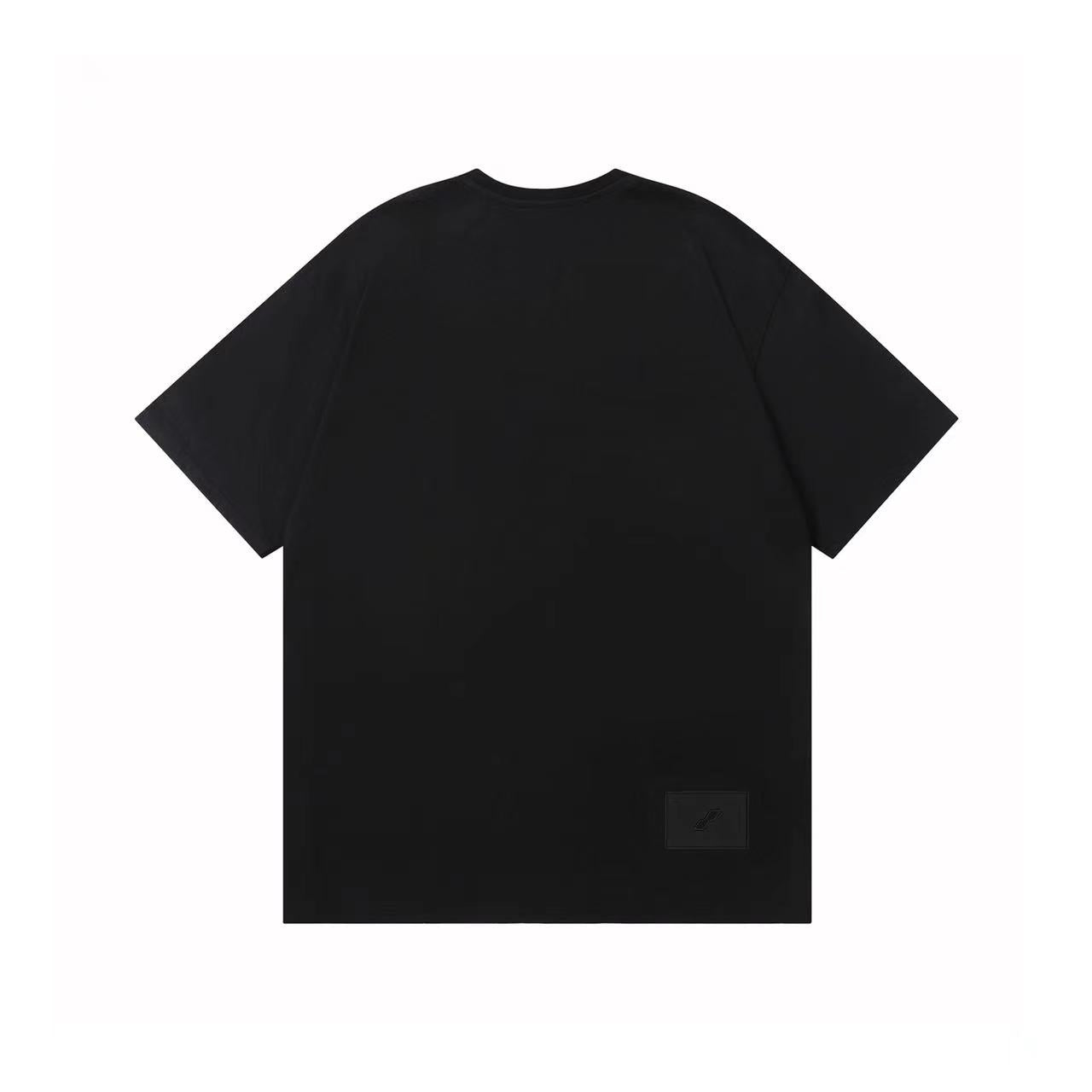 WE11DONE Track Print Tee Black