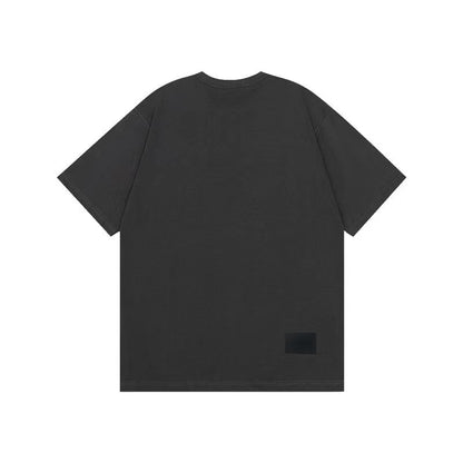 WE11DONE Old School Campus Logo Tee Black