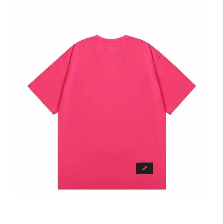 WE11DONE Track Tee Rose Red