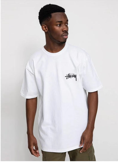 STUSSY  BIG S LOGO TEE WHITE
