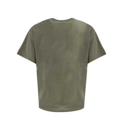 Stone Island Logo Tee In Army Green