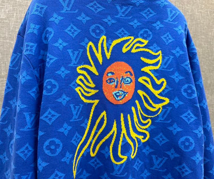 LOUIS VUITTON LV x YK MONOGRAM FACES KNITTED CARDIGAN – LVH052