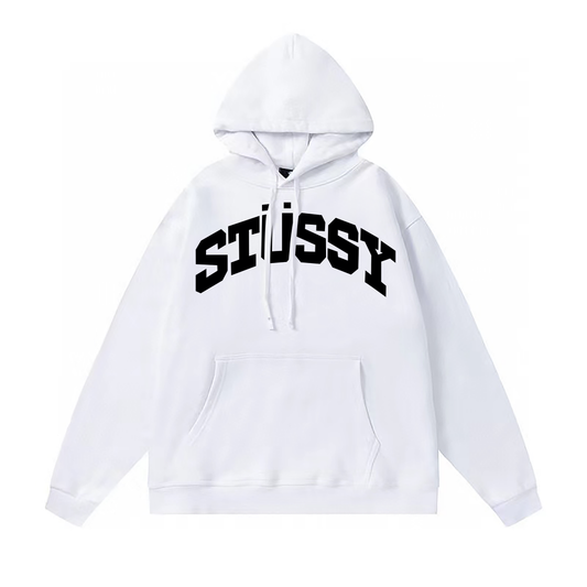 STUSSY CLASSIC HOODIE WHITE