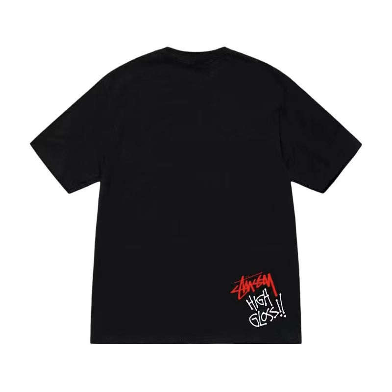 STUSSY GRAFFITI JAR TEE BLACK