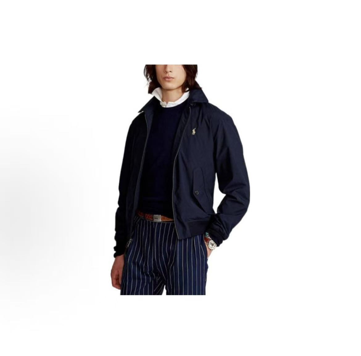 Ralph Lauren Solid-color Logo Embroidery Jacket for Men in Navy Blue