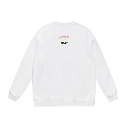 A Bathing Ape Rainbow Letters Hoodie White