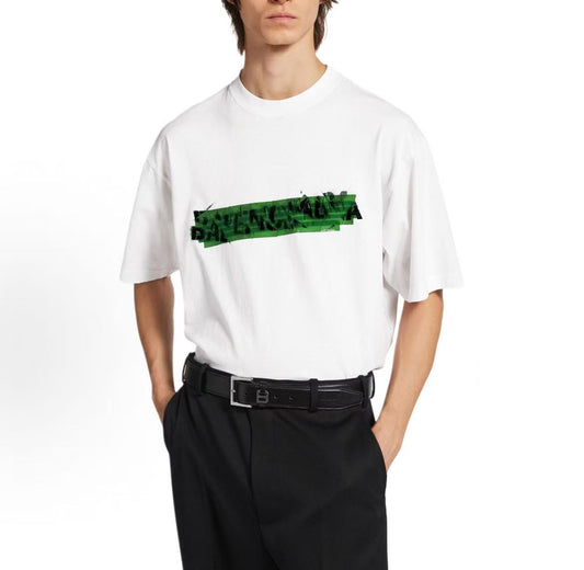 Balenciaga SS26 Cotton Plain Knit Round-neck Short-sleeved T-shirt Regular Fit Men's Style